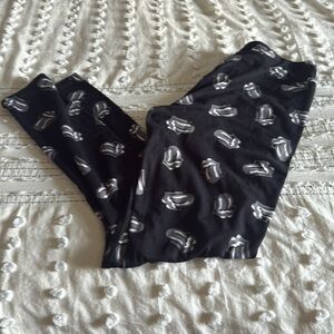 The Rolling Stones Black and White Leggings